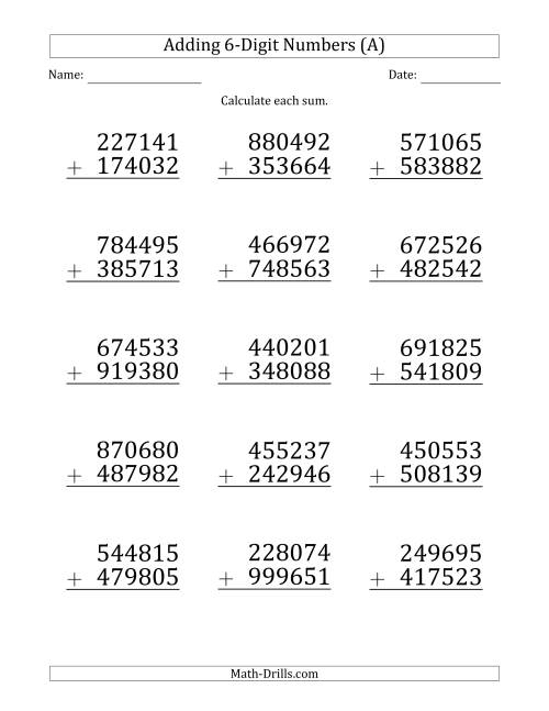 Addition And Subtraction Worksheets Column Addition Big Printable Addition And Subtraction Worksheets Column Addition Big Printable